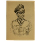 Postcard- Ritterkreuzträger der Wehrmacht Alfred Germer